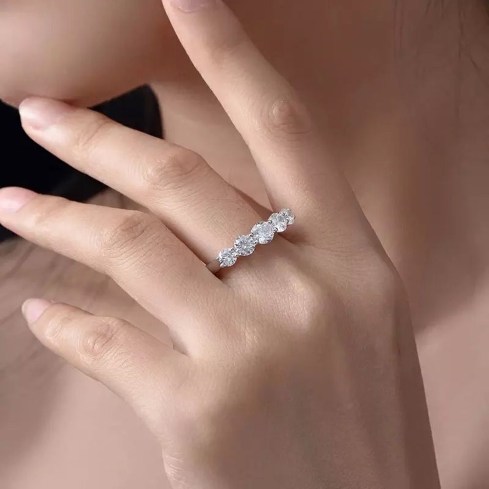 💎OS265💎 18k 3.6ct Diamond Moissanite Ring 925 Sterling Sliver, Gold Plated - Picture 10 of 16